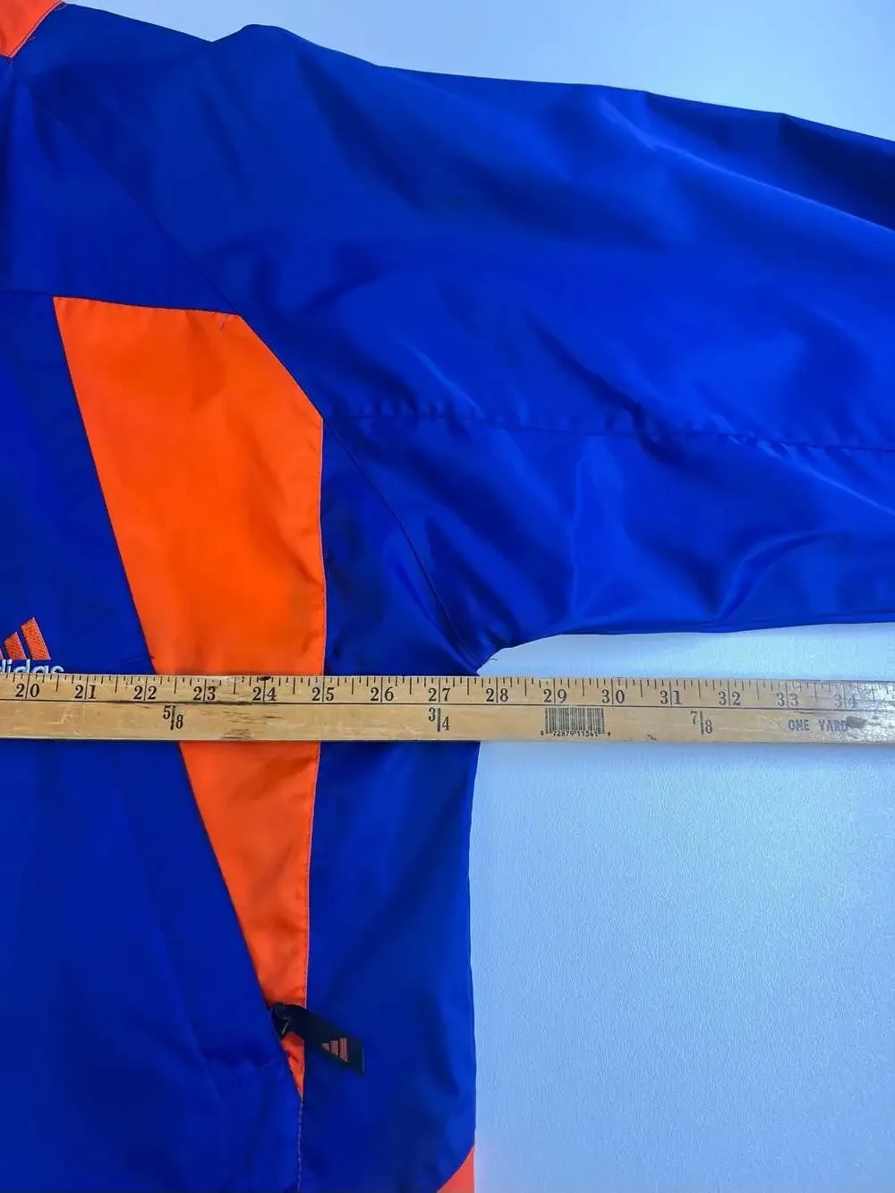 Vintage 90s Adidas Knicks Colorblock Windbreaker Jacket Size XL Blue Orange 0280